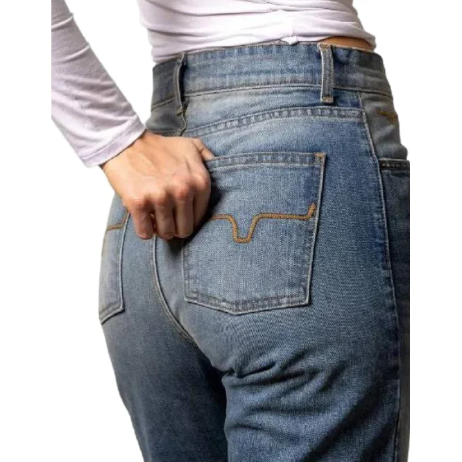 Kimes Womens Mia High Rise Jeans- Mid Wash - Image 2