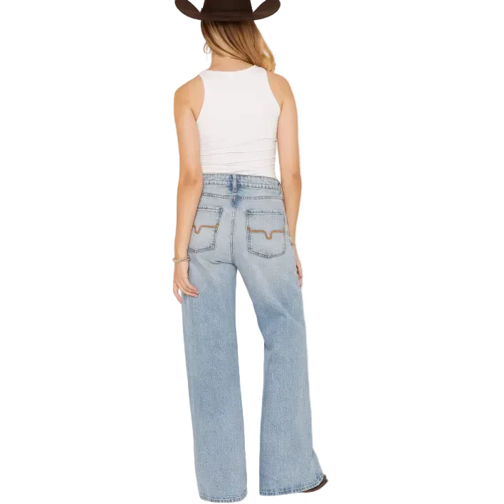 Kimes Women's Zoey High Rise Jeans - LIGHT WASH - Image 2