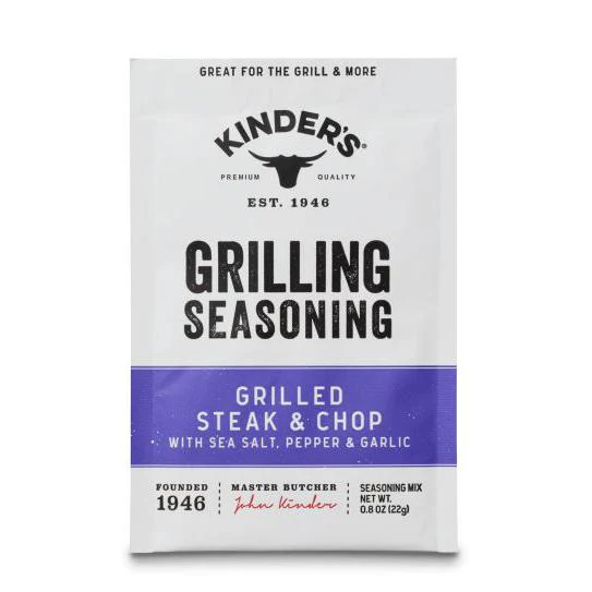 Kinder's Grilled Steak & Chop Grilling Seasoning - 8 oz