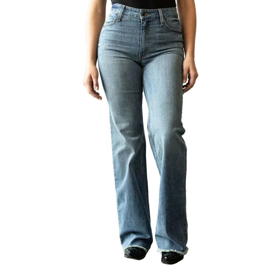 Kimes Women's Olivia High Rise Wide Leg Jeans - Blue - Image 2