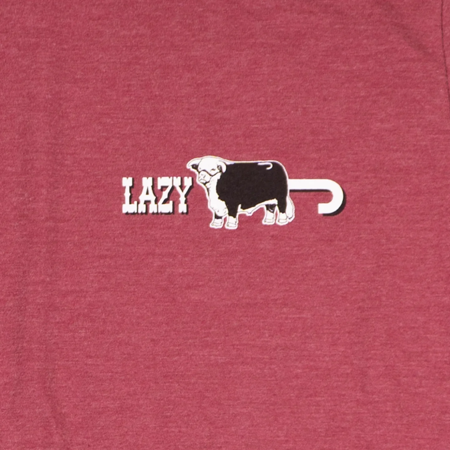 Lazy J Men's Short Sleeve Smokeless Tee Shirt- Red - Image 4