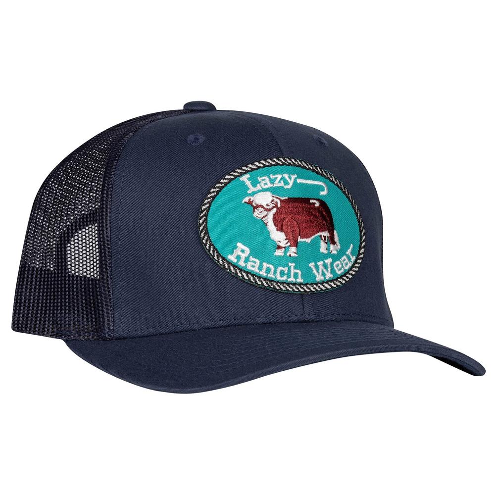 Lazy J Ranch Original Buckle Mid Profile  Hat- Navy