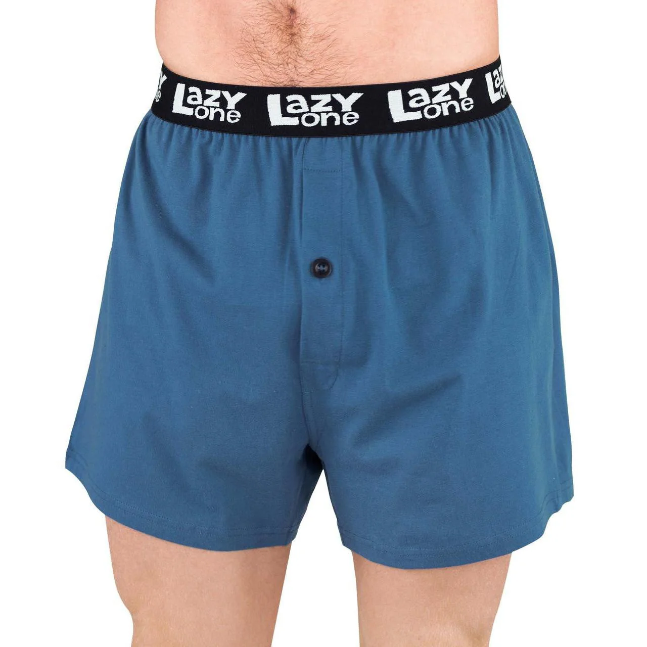 Lazy One Men's Smelt It Dealt It Moose Boxer- Blue - Image 2