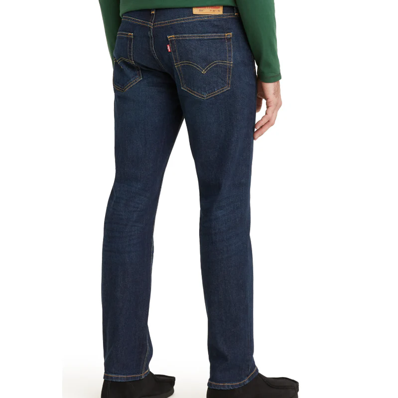 Levi Men's 514 Western Regular Fit Straight Leg Jeans- Blue - Image 2