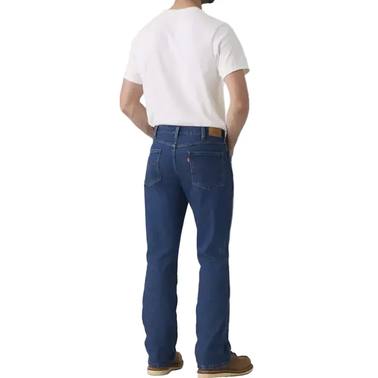 Levi Men's 537 Western Straight  Low Rise  Boot Cut Jeans - In Range Blue - Image 2