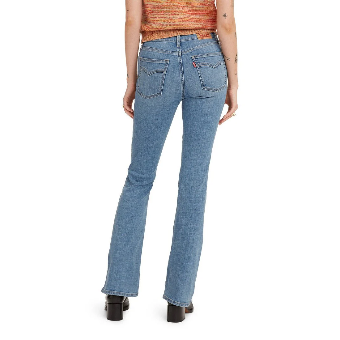 Levi Women's 725 Heritage Bootcut Zip Jeans - Wait Up (Vintage Light/Mid Wash) - Image 2
