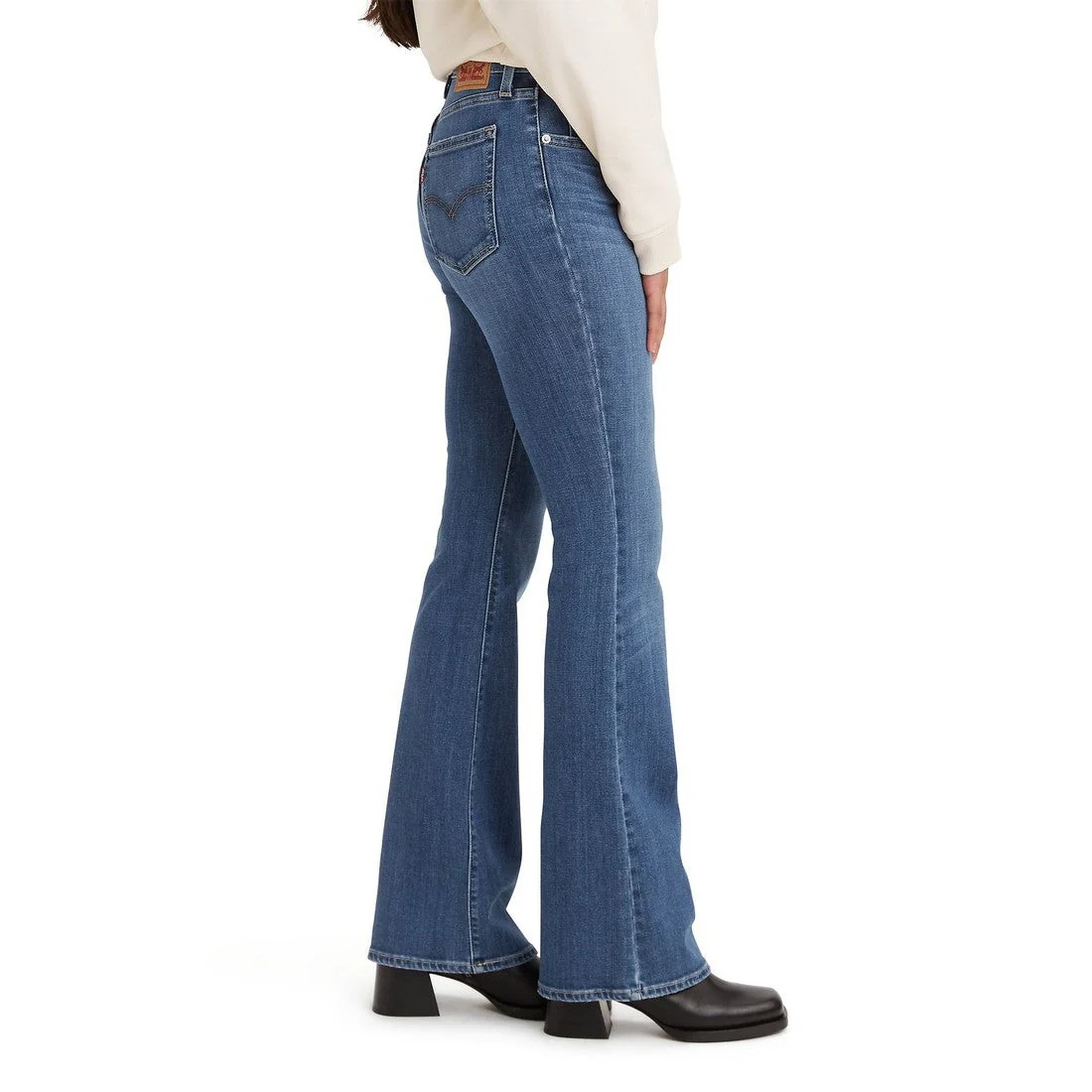 Levi Women's 726 High Rise Flare Jeans - Take A Walk (Medium Wash) - Image 3