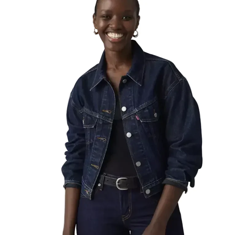 Levi Women's 90's Shrunken Trucker Jacket - Dark Wash