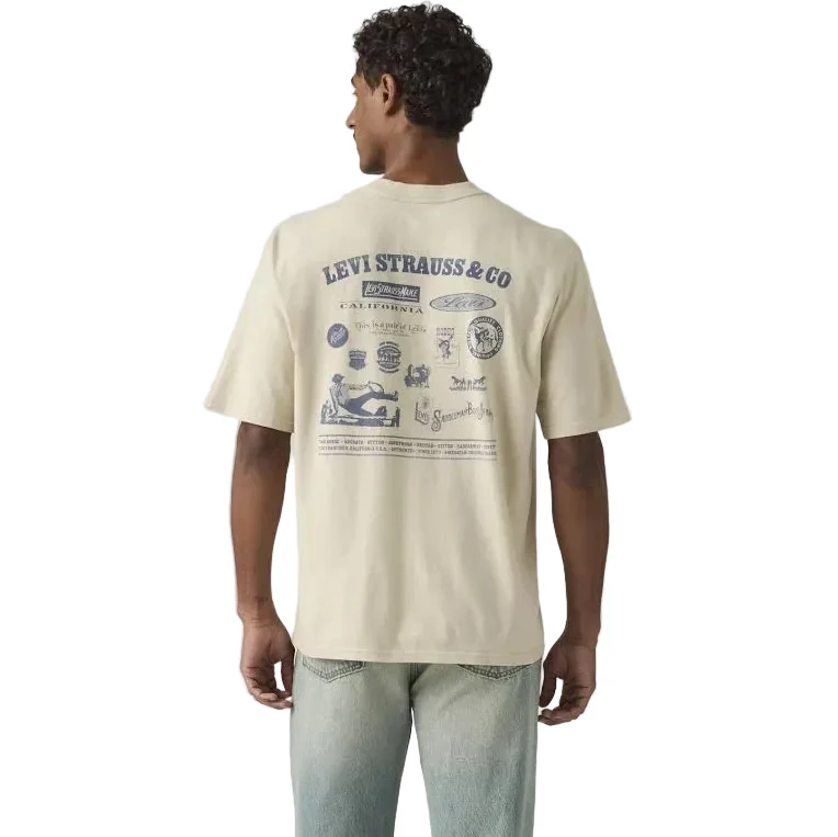 Levi's Men's Short Sleeve Loose Fit Graphic Tee Shirt - Moonstruck - Image 3