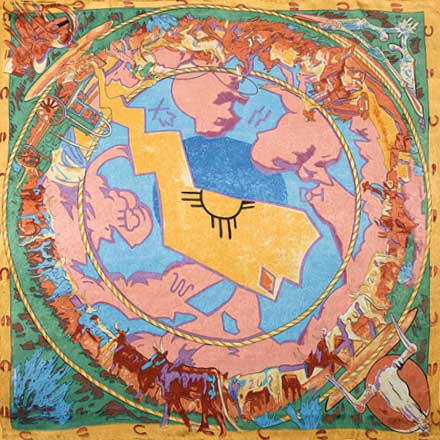Wyoming Trader Silk Scarf - Limited Edition - Image 3
