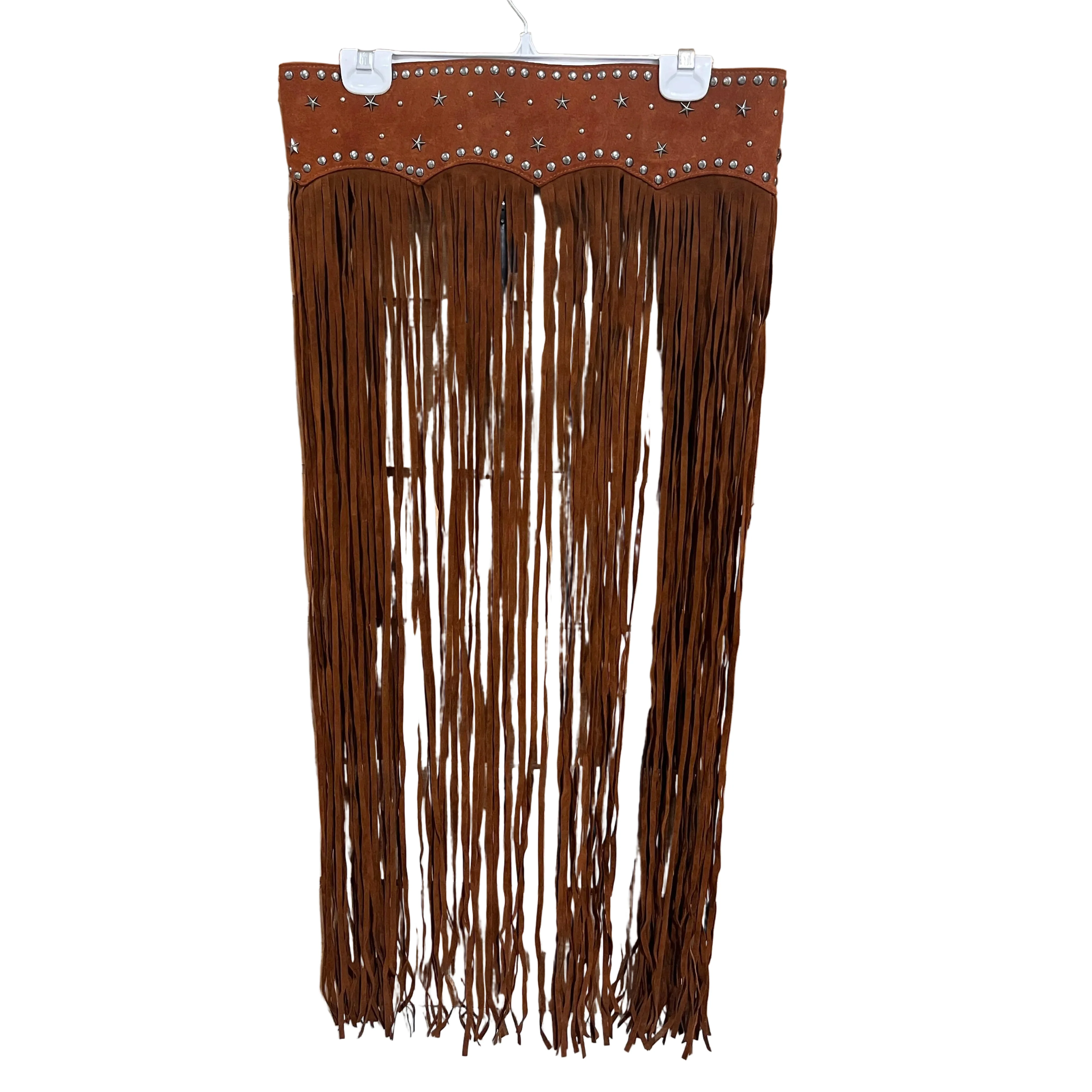 Lucky & Blessed Women's Western Long Fringe Belt - Camel - Image 2