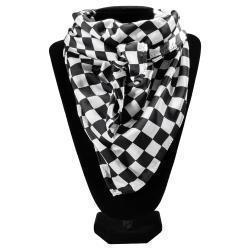 M&F 33x33 Silk Checkerboard Wild Rag