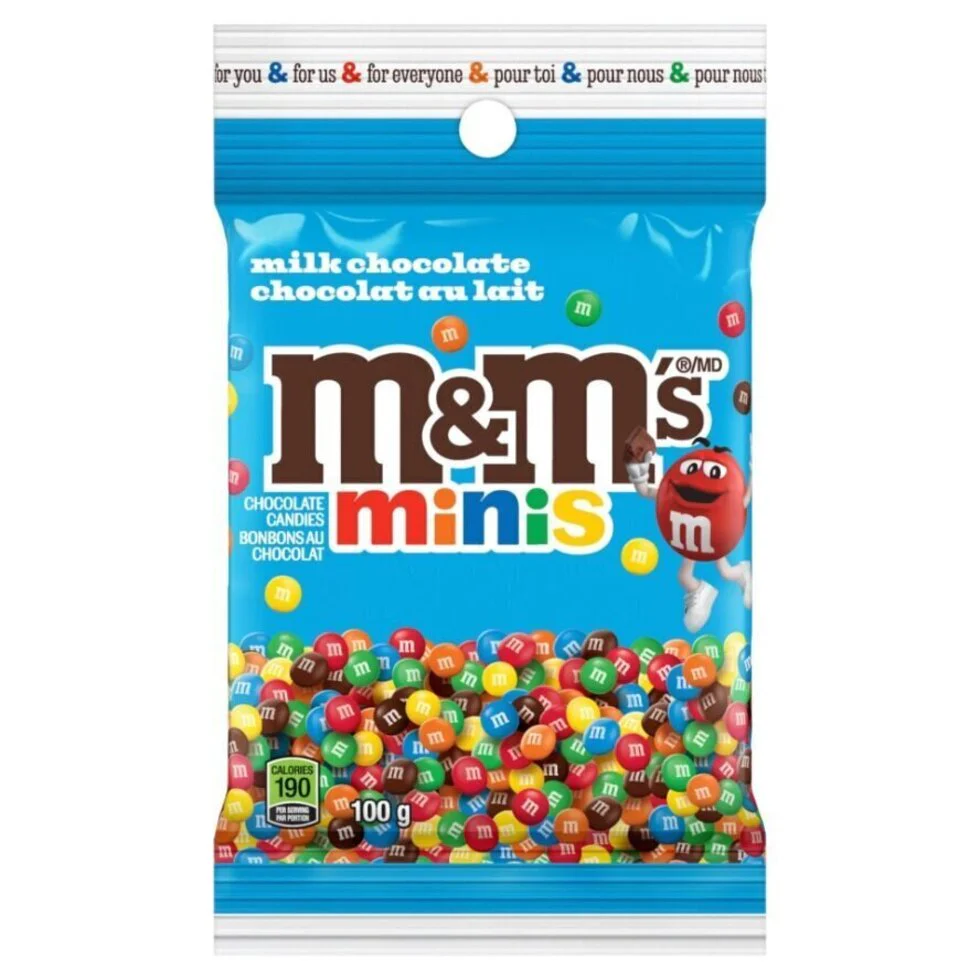 M&M Mini Milk Chocolate Bag 100g