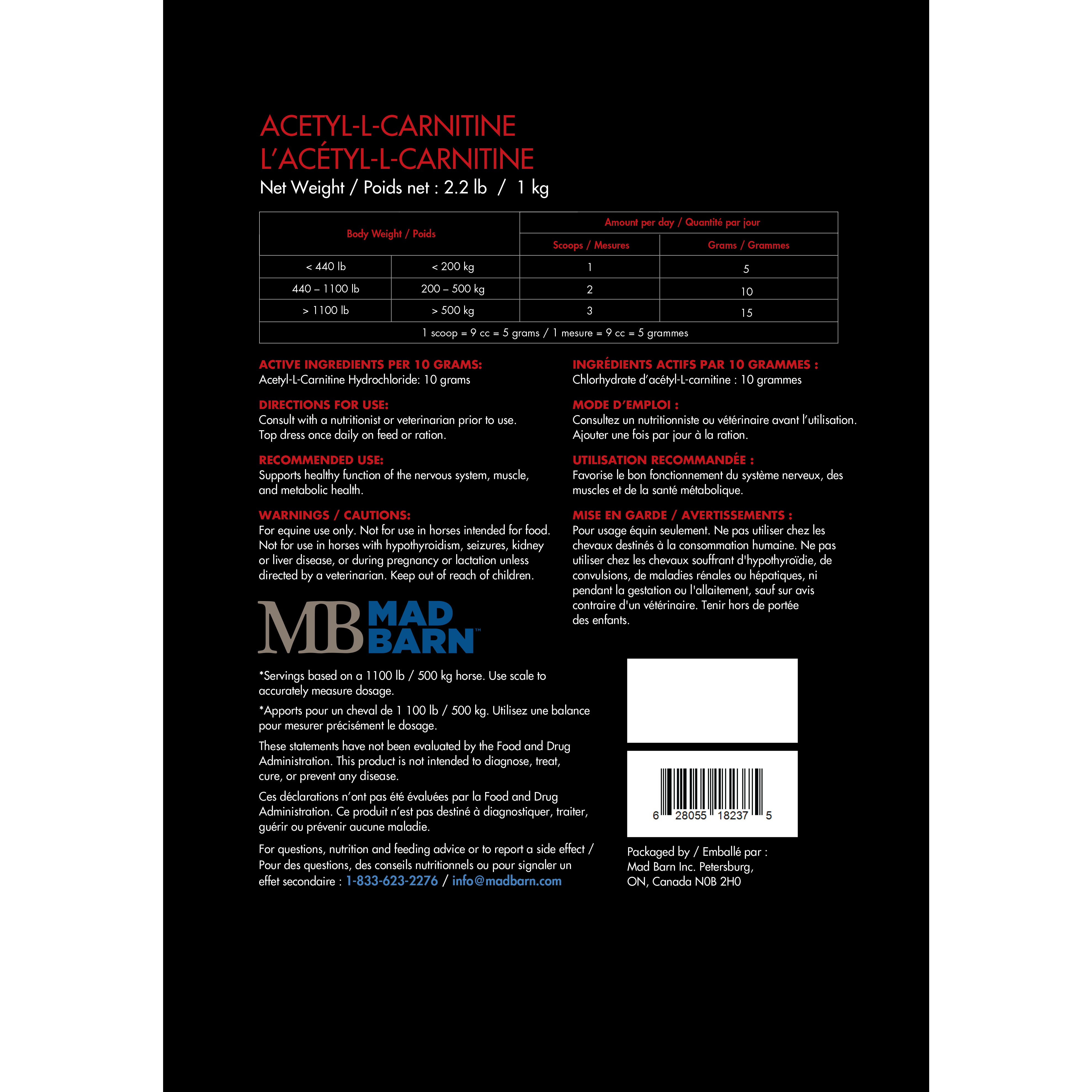 Mad Barn Acetyl-L-Carnitine - Image 3