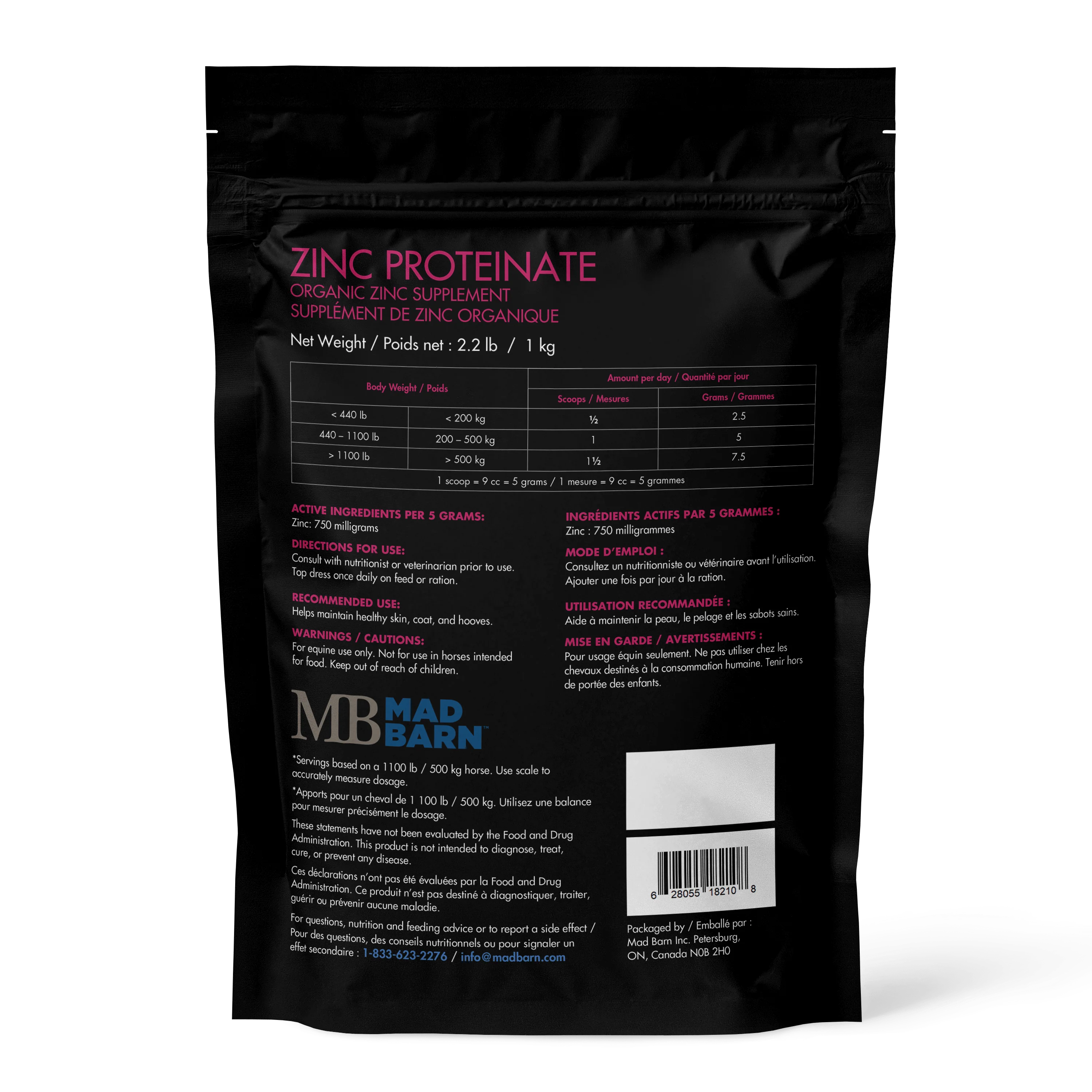 Mad Barn Bioplex Zinc (Proteinate) - Image 2