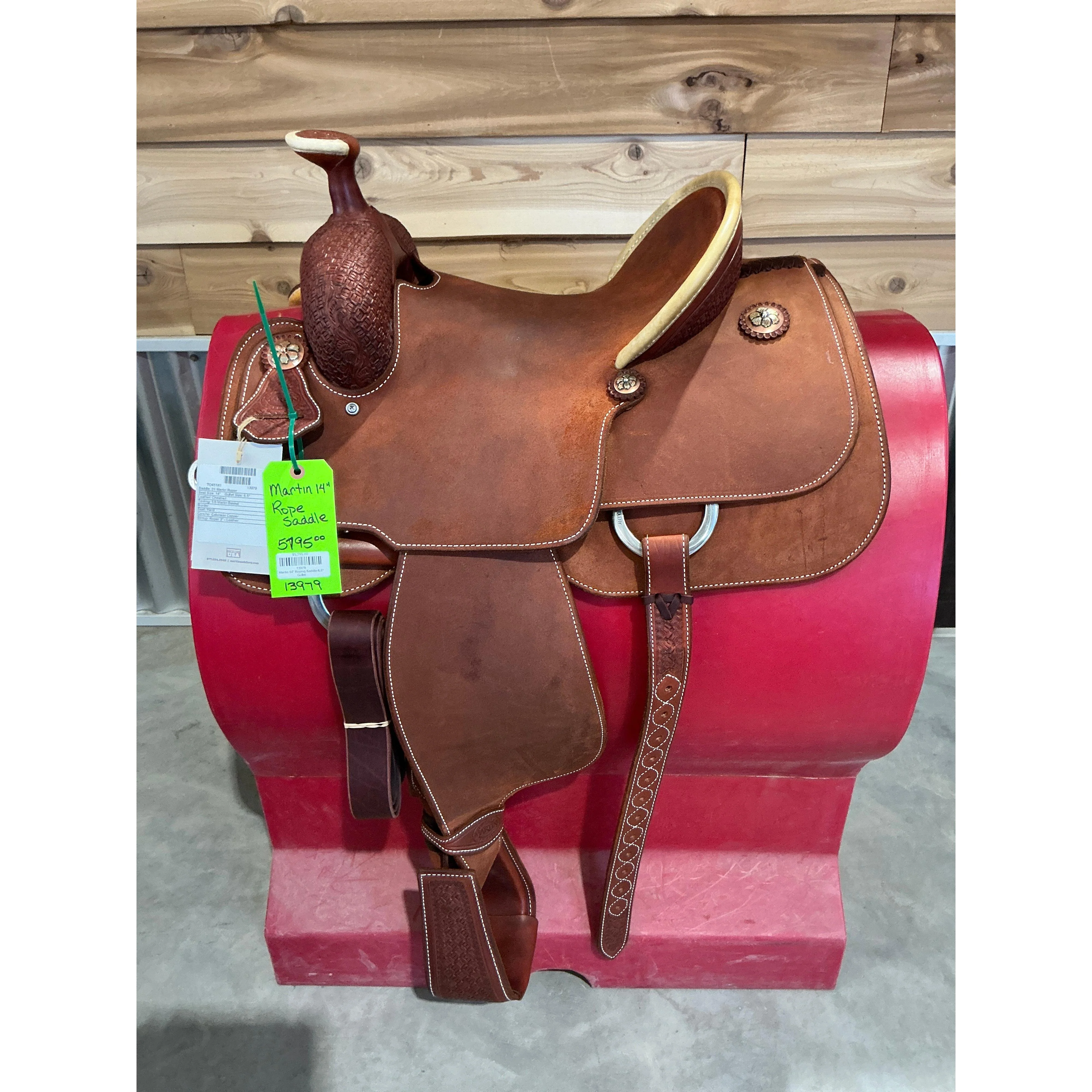 Martin 14" Roping Saddle-6.5" Gullet