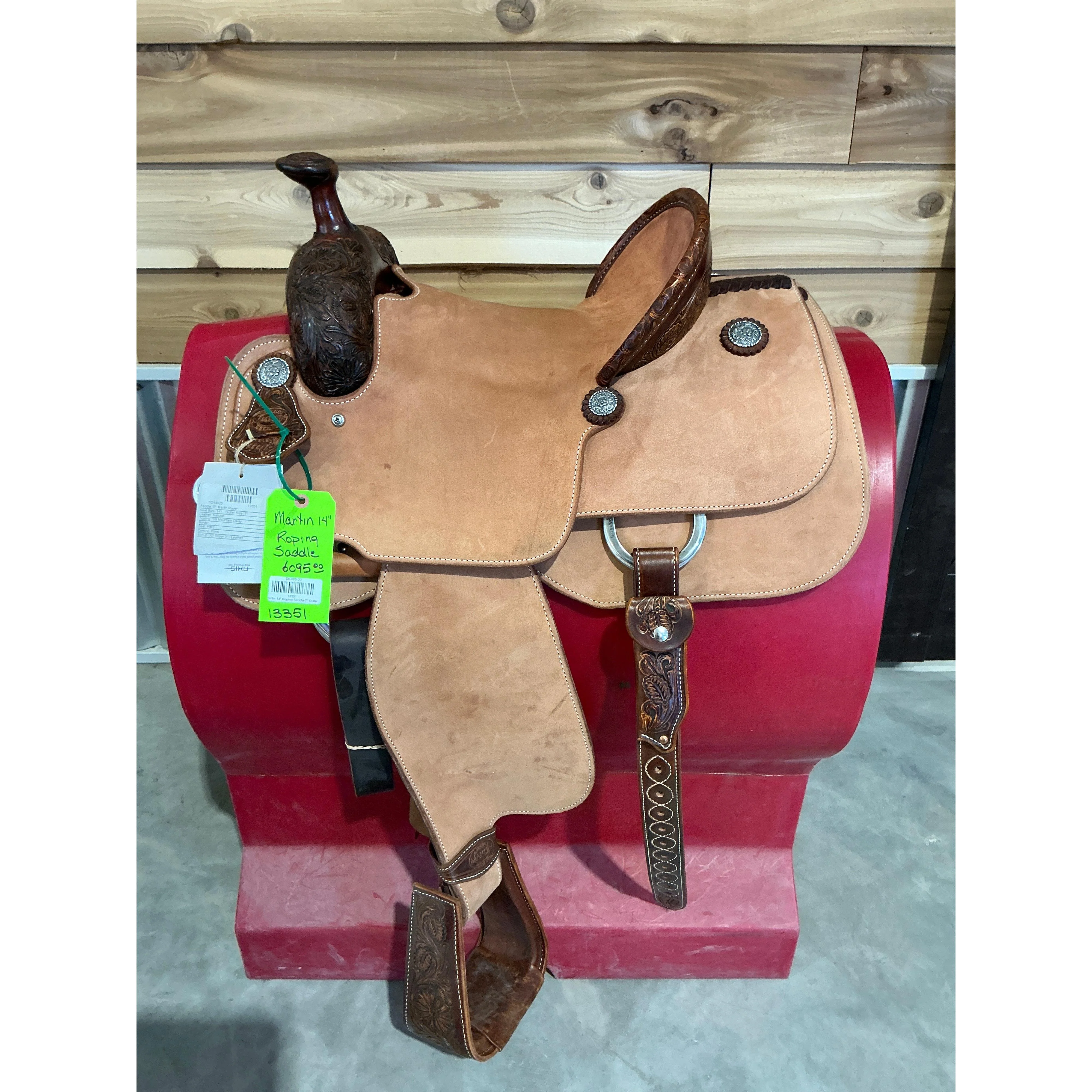 Martin 14" Roping Saddle-7" Gullet