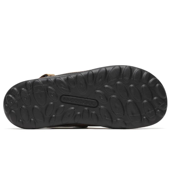 Merrell Men's Cove Leather Backstrap Sandal- Coffee - Image 3