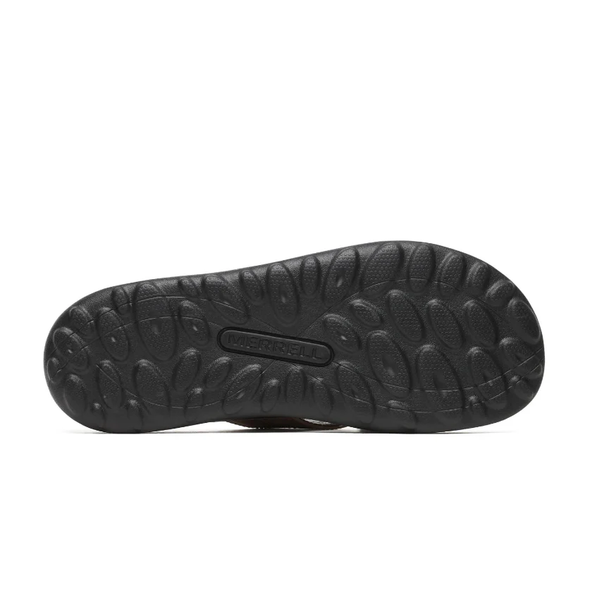 Merrell Men's Cove Leather Flip Sandal- Black - Image 5