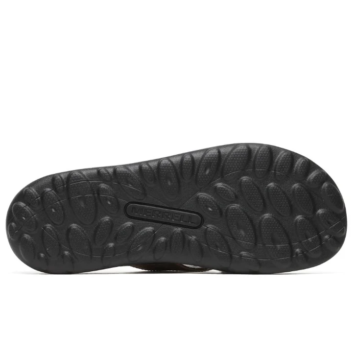 Merrell Men's Cove Leather Flip Sandal- Coffee - Image 4