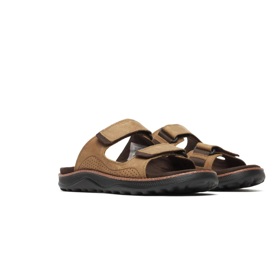 Merrell Men's Cove Leather Slide Sandal- Coffee - Image 2