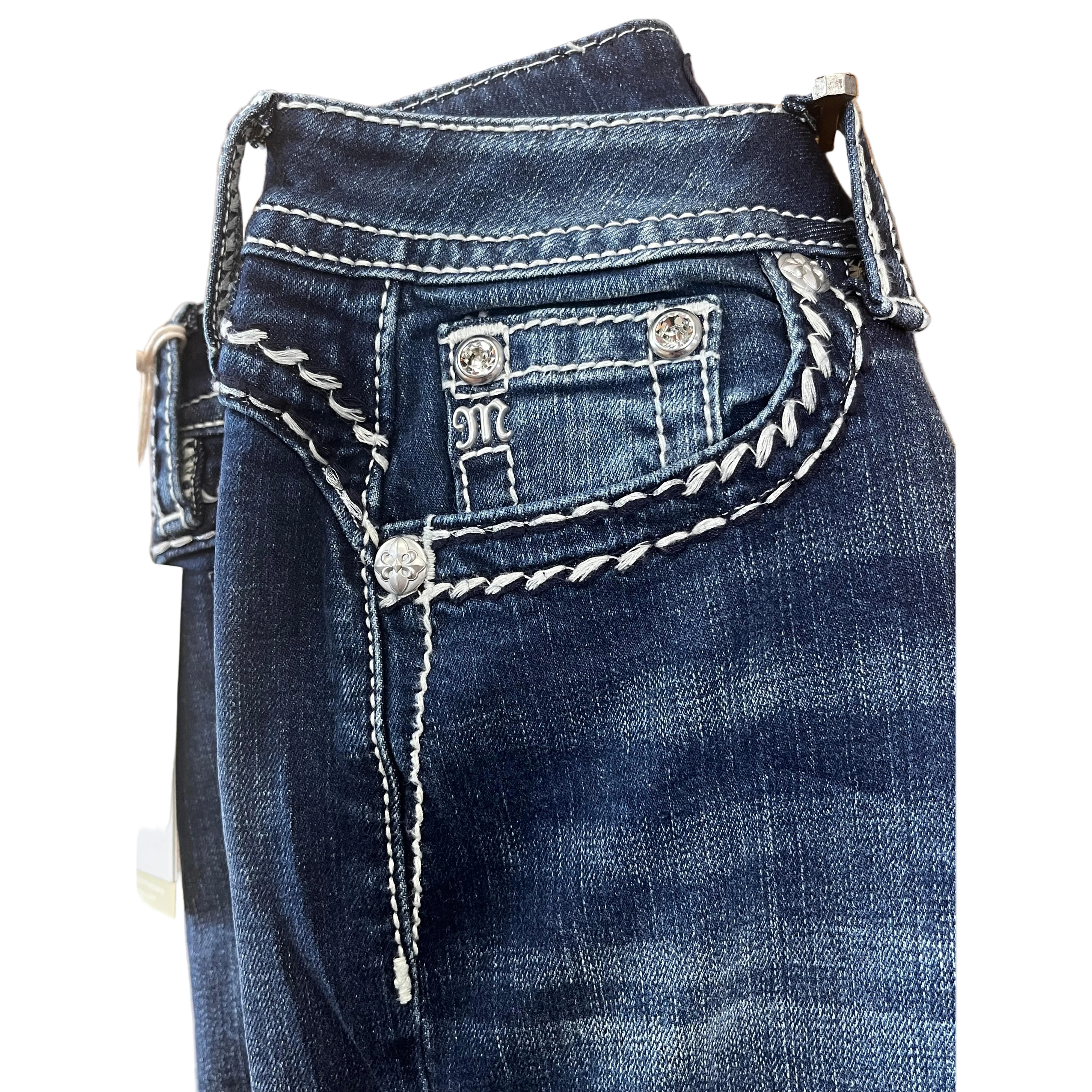 Miss Me Women's Mid Rise Wide - Image 3