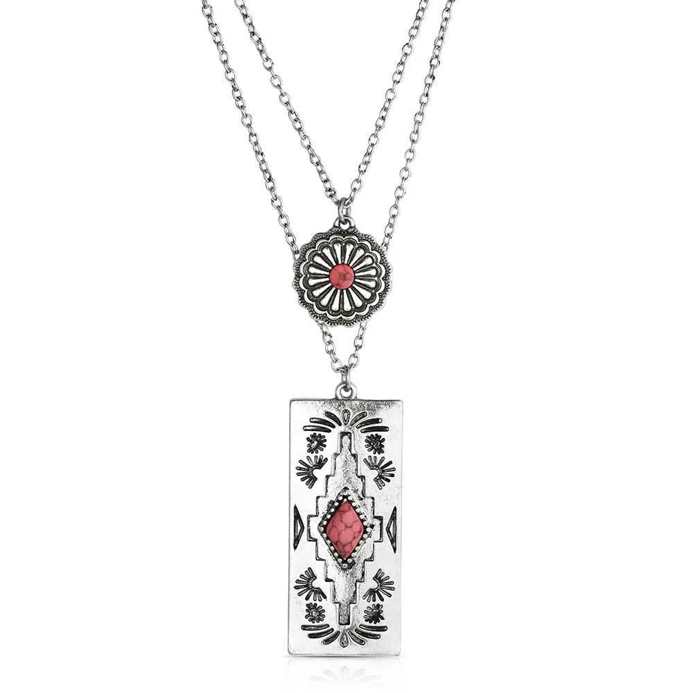 Montana Silversmith Bar B Pink Necklace