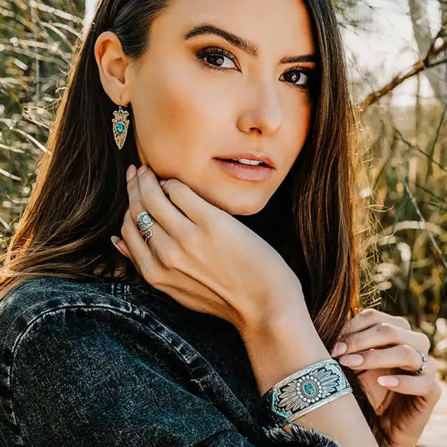 Montana Silversmith Blue Spring Turquoise Bracelet - Image 2