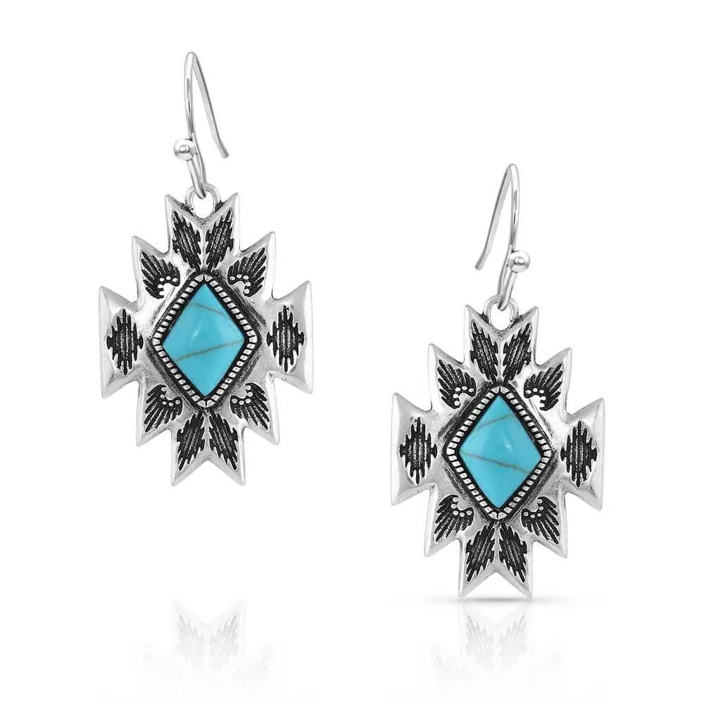 Montana Silversmith Turquoise Star Pendant Earrings