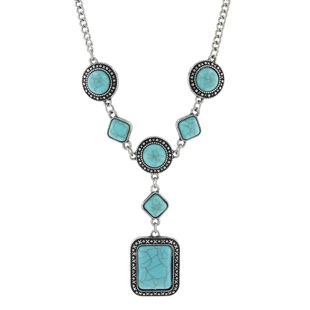 Montana Silversmith Women's Turquoise Dimension Attitude Necklace