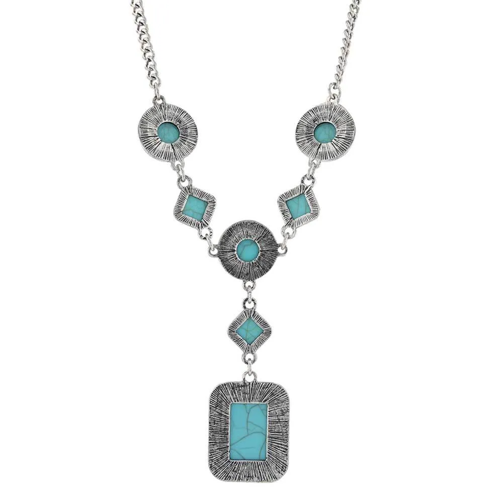 Montana Silversmith Women's Turquoise Dimension Attitude Necklace - Image 2