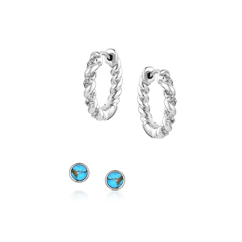 Montana Silversmiths Dawn and Dusk Earrings Set