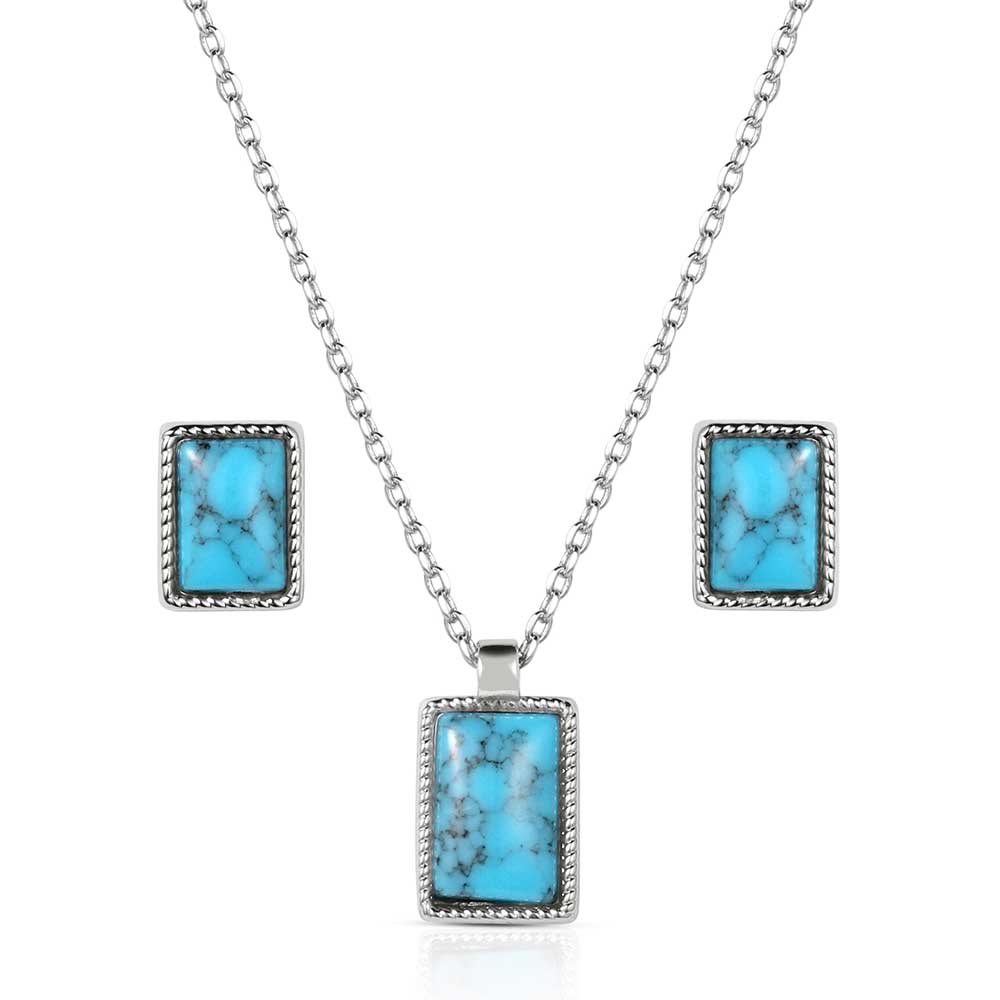 Montana Silversmiths Rio River Blue Jewelry Set