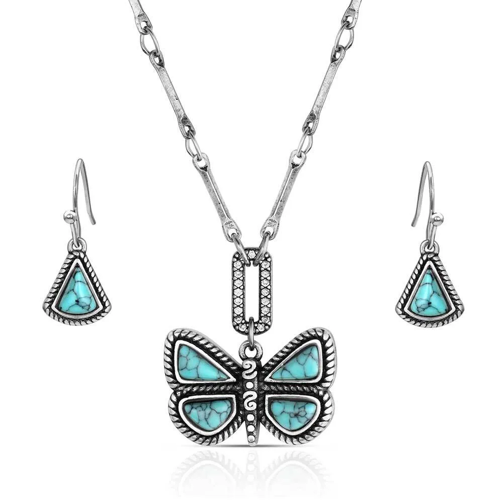 Montana Silversmiths Set Me Free Turquoise Jewelry Set