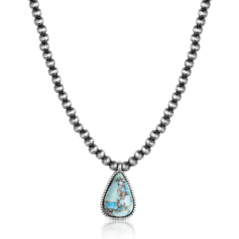 Montana Silversmiths Wild Turquoise Beaded Necklace