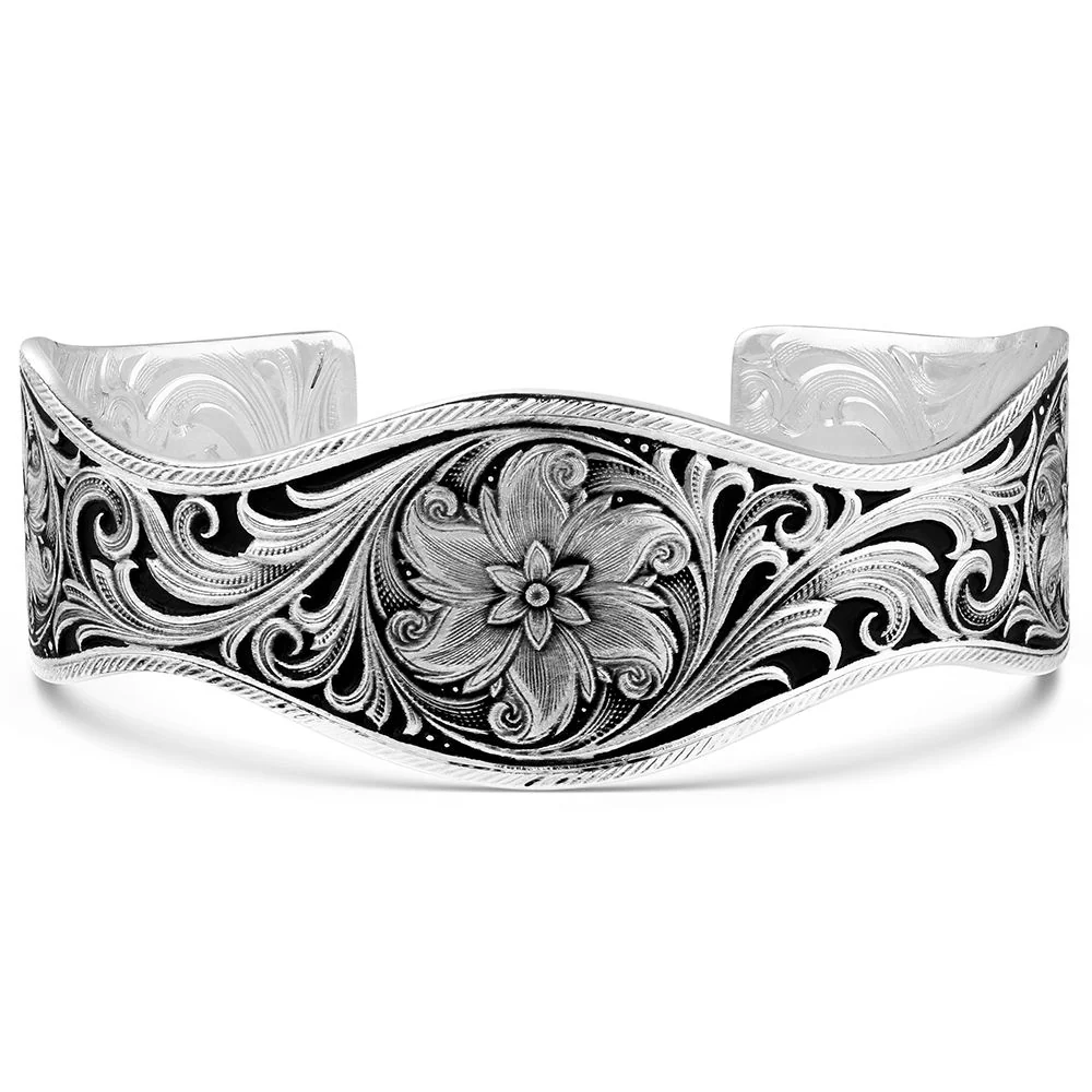 Montana Silversmiths Women's Desert Marigold Star Floral Cuff Bracelet