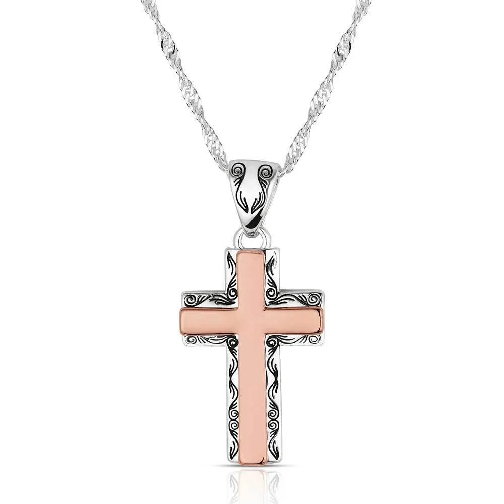 Montana Silversmiths Women's Faith Evermore Cross Necklace