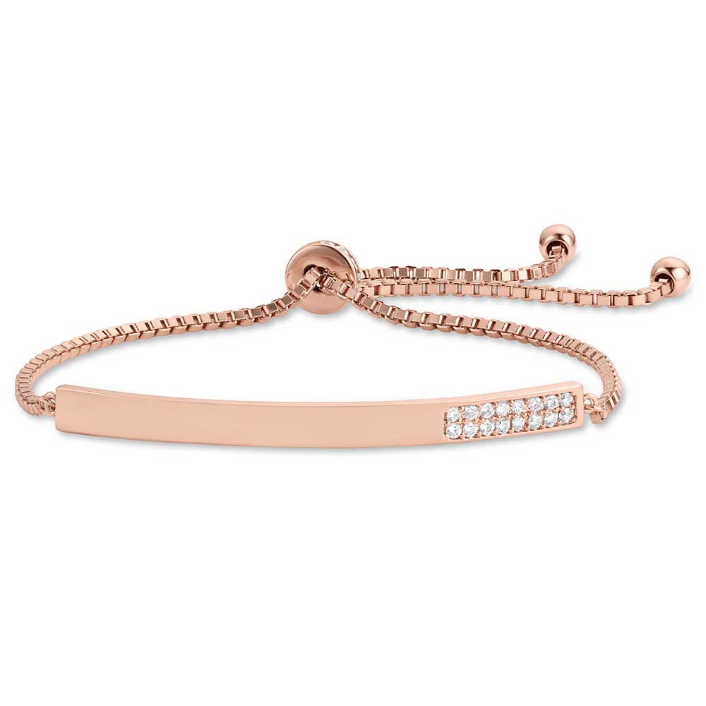 Montana Silversmiths Women's Rose Saloon Bar Bracelet