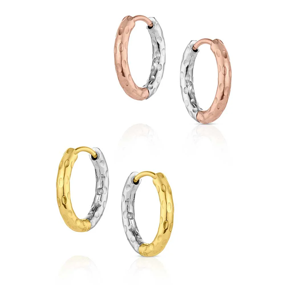 Montana Silversmiths Women's Sun and Moon Hoop Earring Set