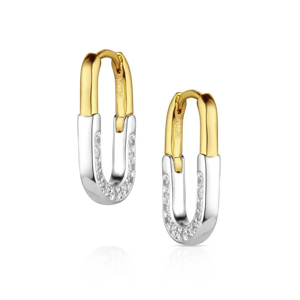 Montana Silversmiths Women's The Flats Hoop Earrings