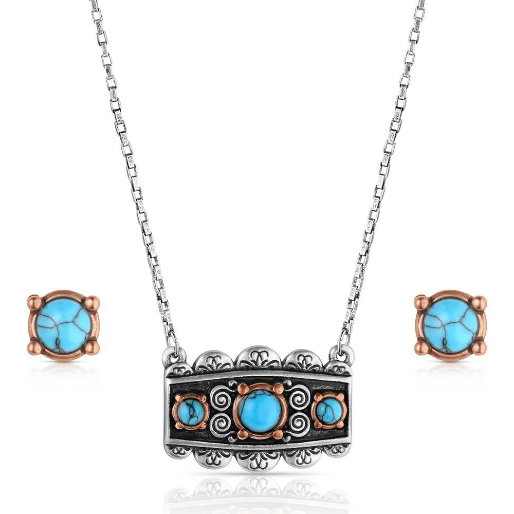 Montana Silversmiths Women's Turquoise Peaks Jewelry Set