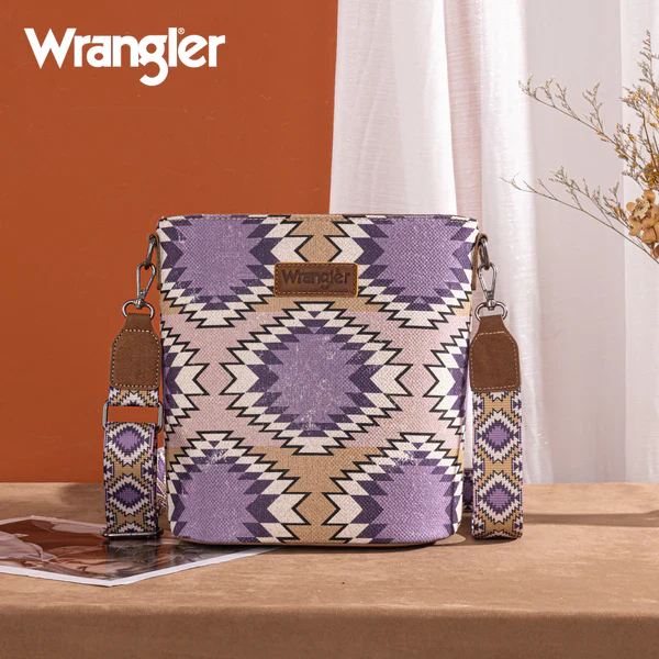 Montana West Aztec Distressed Print Dual Sided Crossbody- Multiple Colors - Image 2