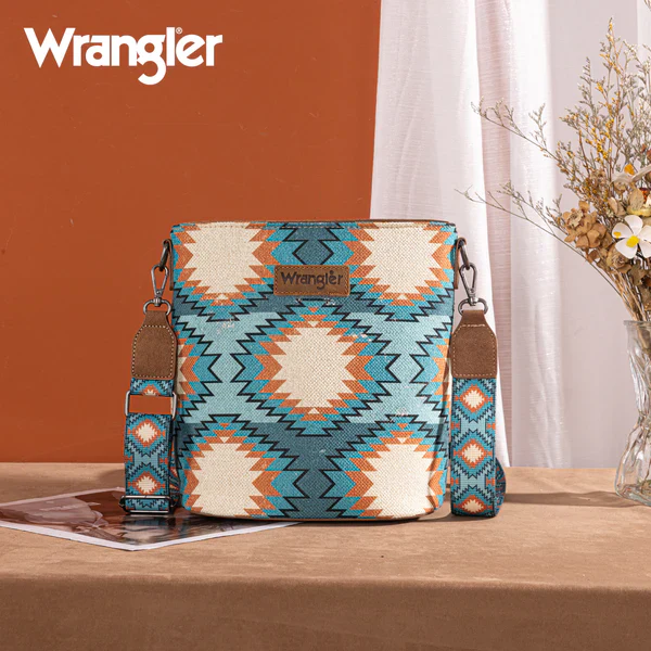 Montana West Aztec Distressed Print Dual Sided Crossbody- Multiple Colors - Image 3