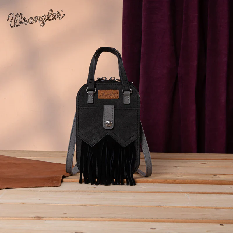 Montana West W Stitch Two Tone North South Mini Crossbody Bag- Multiple Colors