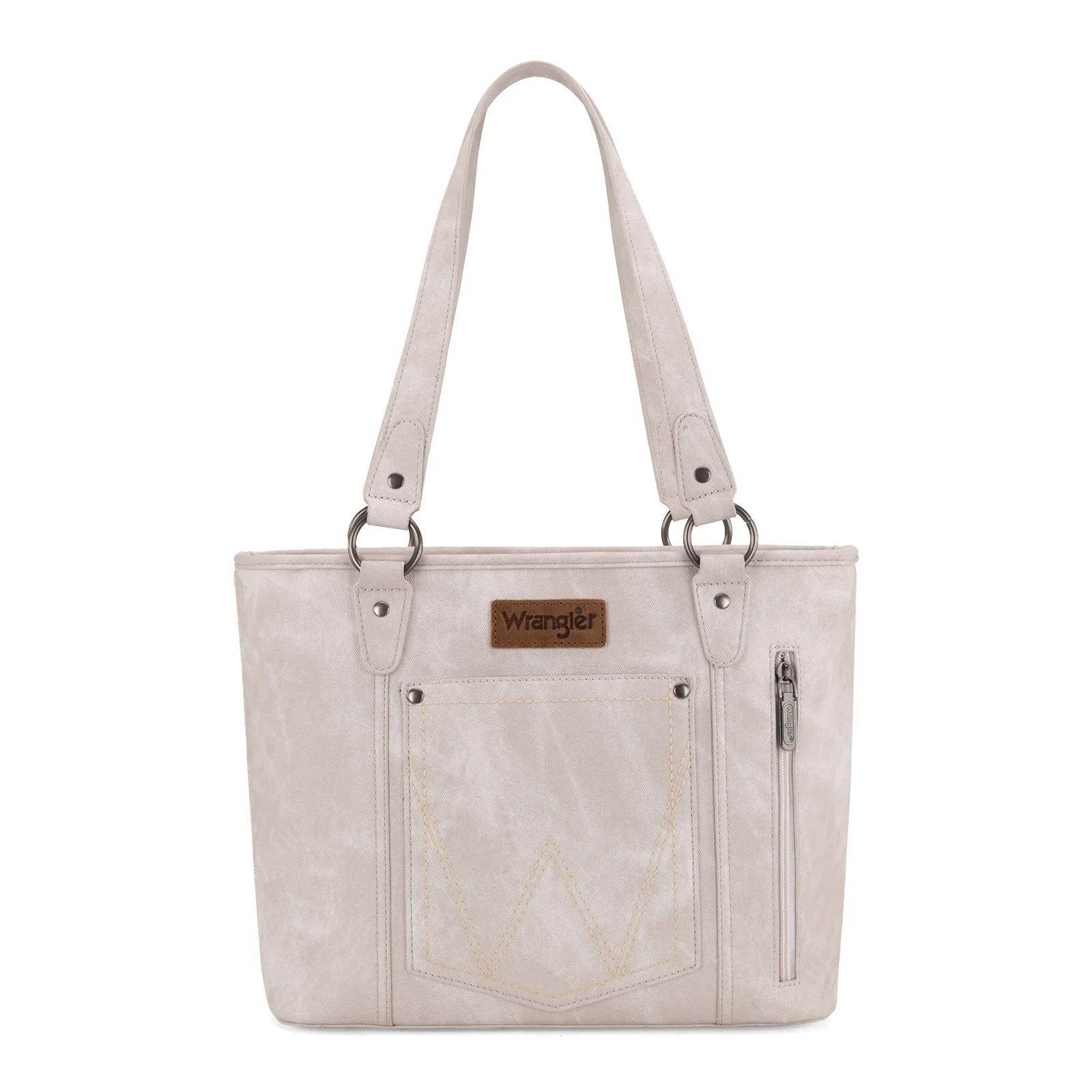 Montana West W Stitch Water Repellent Zippered Tote Bag- Multiple Colors