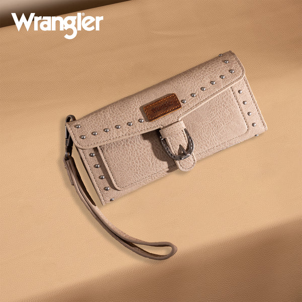 Wrangler Western Trifold Wallet/Wristlet with Detachable Credit Card Holder- Multiple Colors - Image 5
