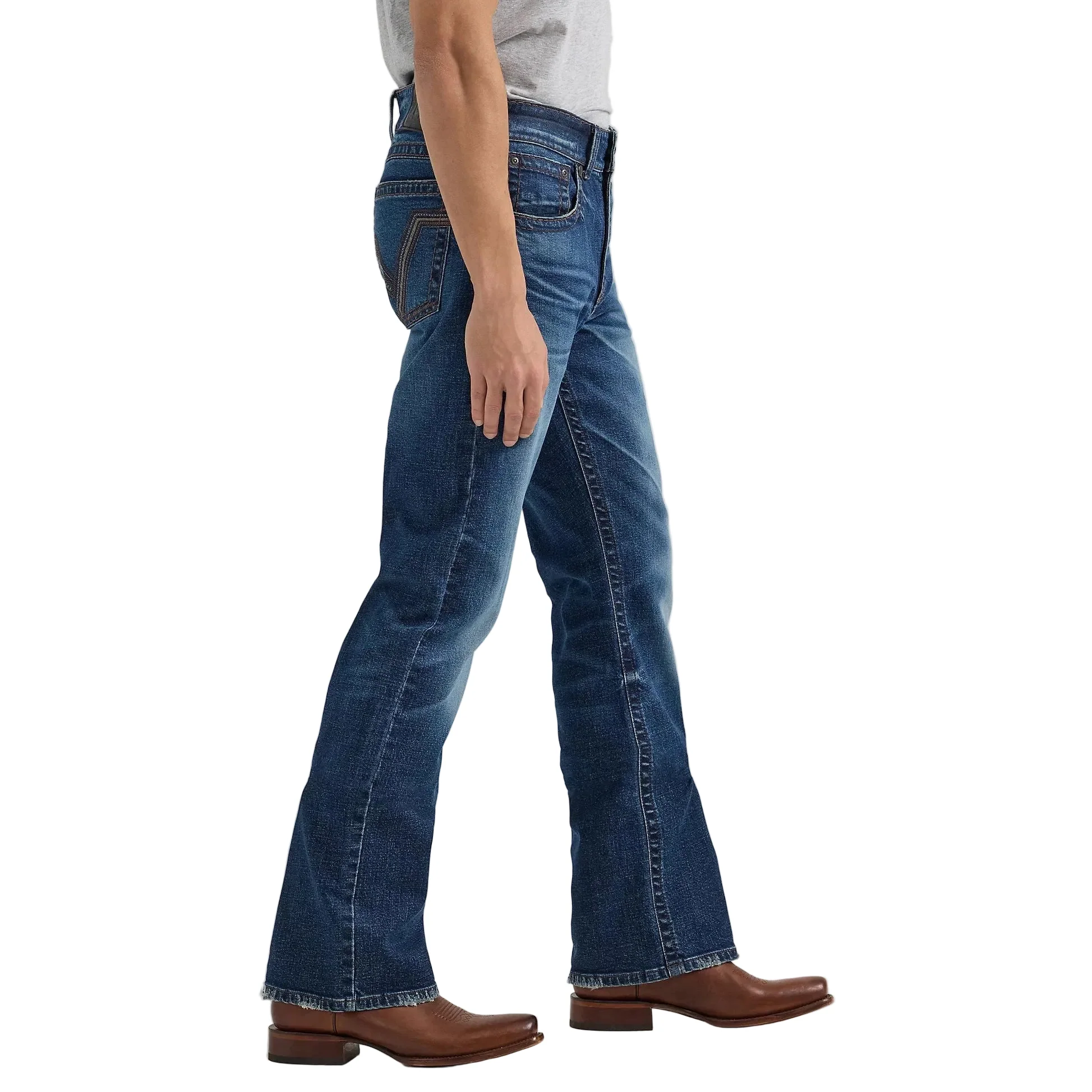 Wrangler Men's Rock 47 HO24 Slim Straight Cut Jeans - Deverow - Image 2