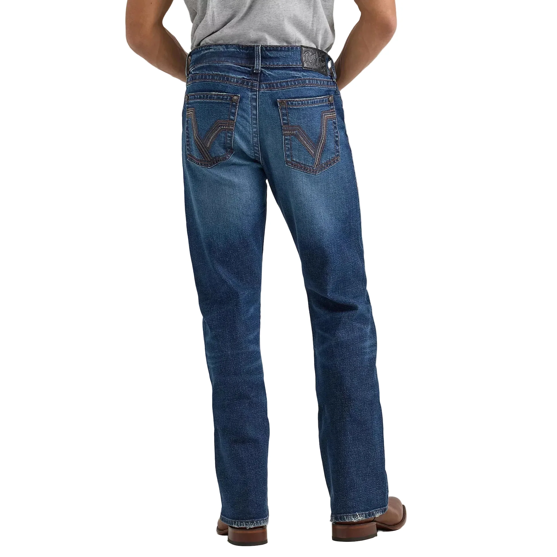 Wrangler Men's Rock 47 HO24 Slim Straight Cut Jeans - Deverow - Image 3