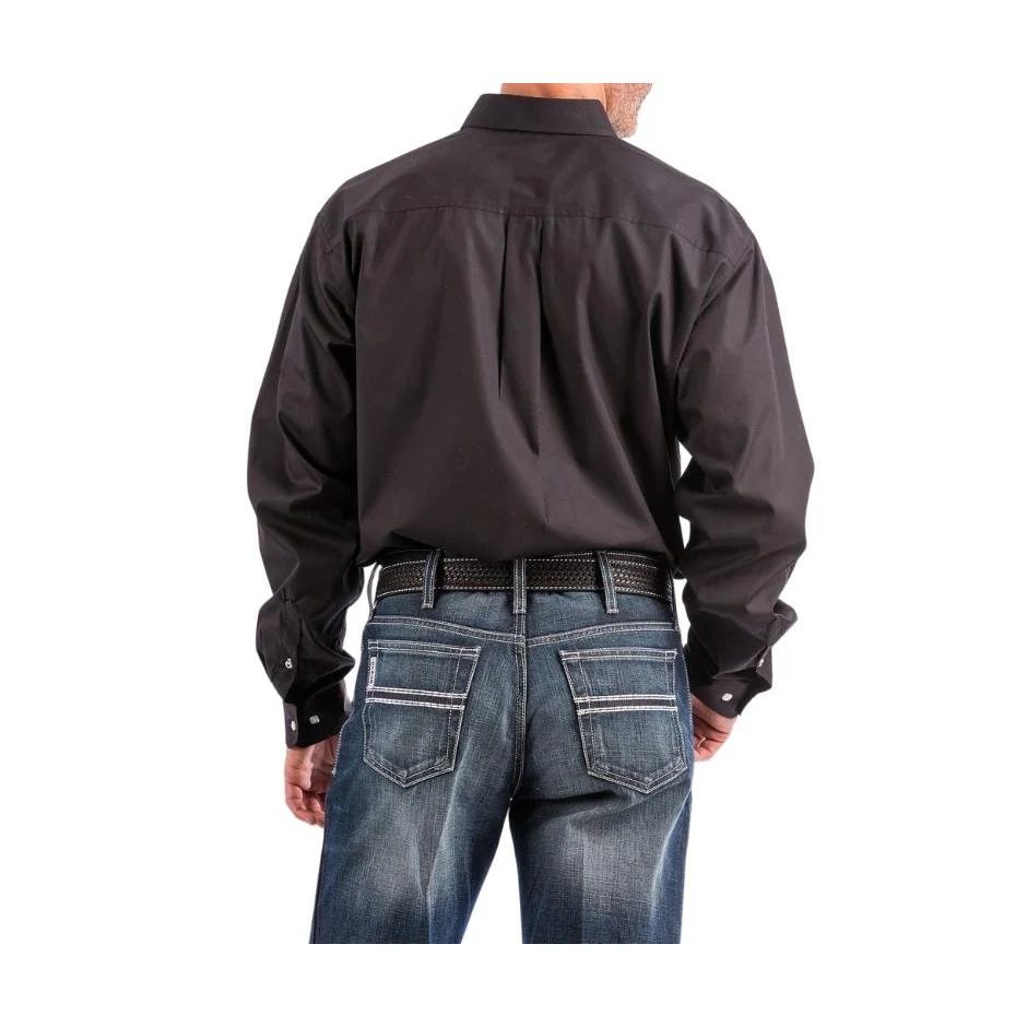 Cinch Men's Classic Fit Cotton Long Sleeve Shirt - Black - Image 2