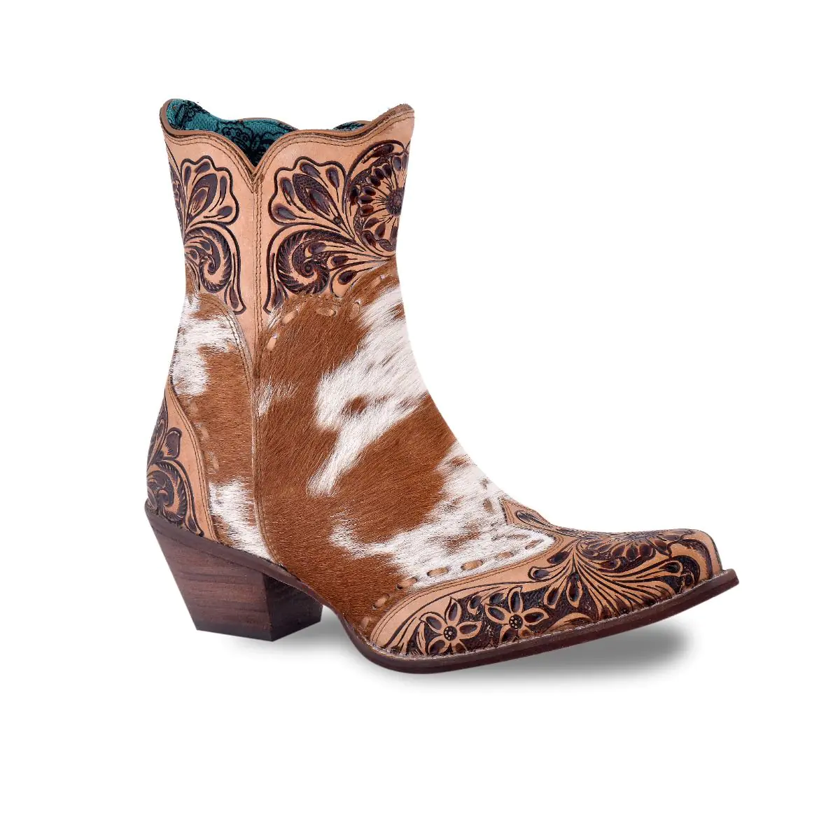Myra Women's Winchester Hair On Hide & Hand-Tooled Boots